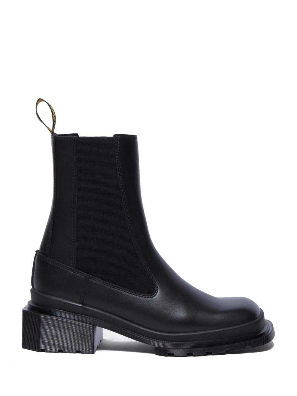 Black Dr Martens Women's Chelsea Lug Boots - Sleek Slip-On Style- Size 11